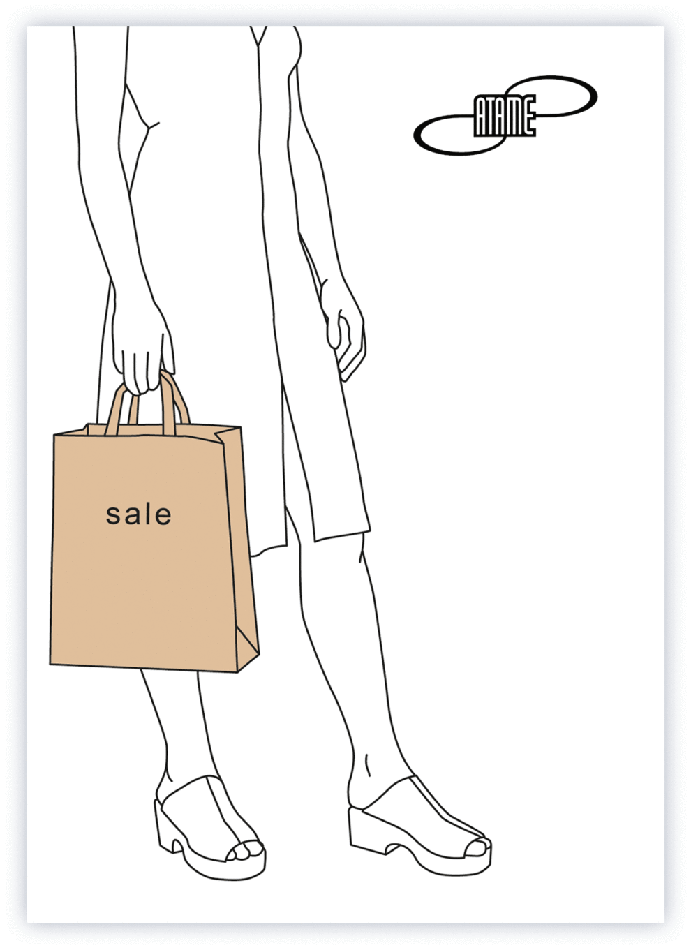 Modeillustrationen für Einladungskarten - Atame, Zürich